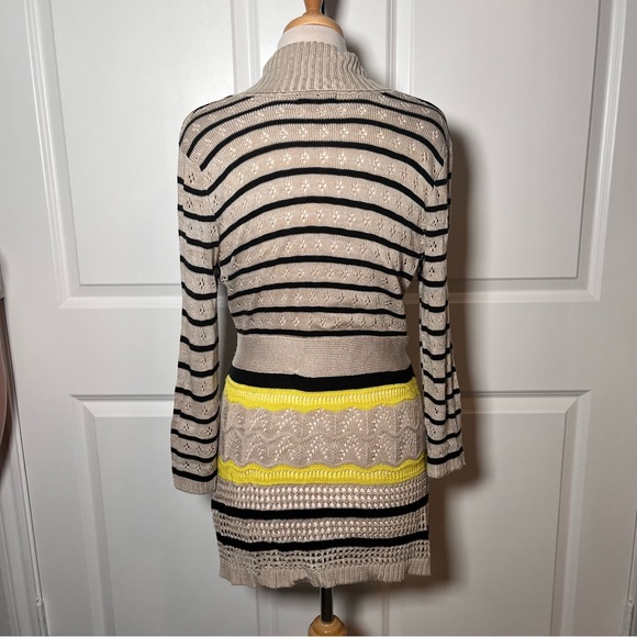 The Limited Shawl Collar Stripped Knit Cardigan - Picture 2 of 4